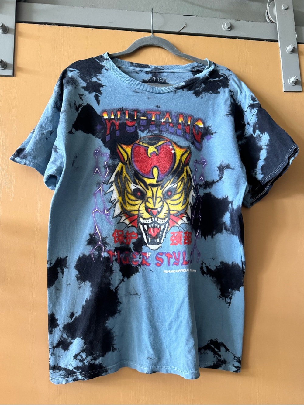 Wu-Tang Clan Tiger Style Tie Dyed T Shirt M Unisex Vintage